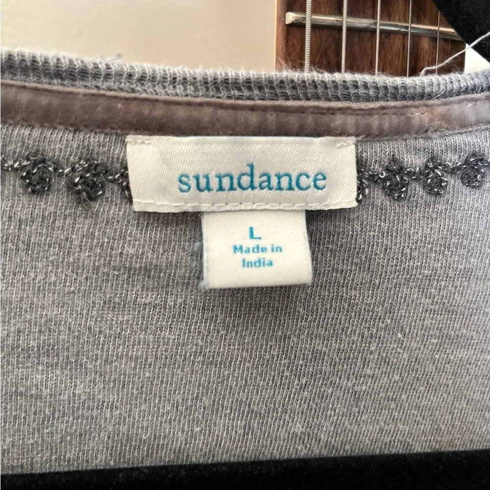 Sundance Gray Top with Embroidery - Picture 3 of 7